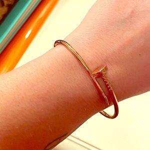 ROSE GOLD “nail” bangle